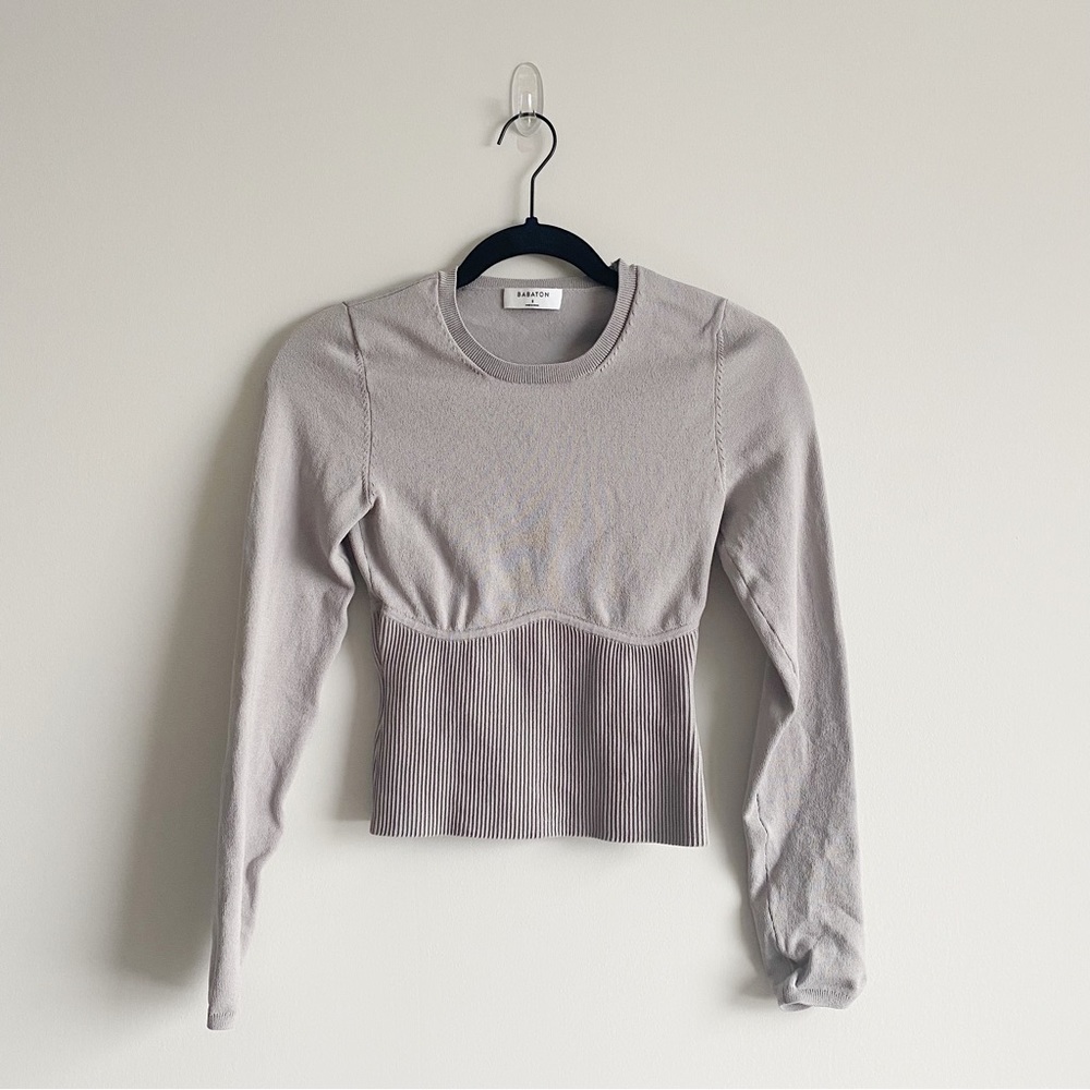 ARITZIA Babaton Sculpt Knit Empire Longsleeve Sweater